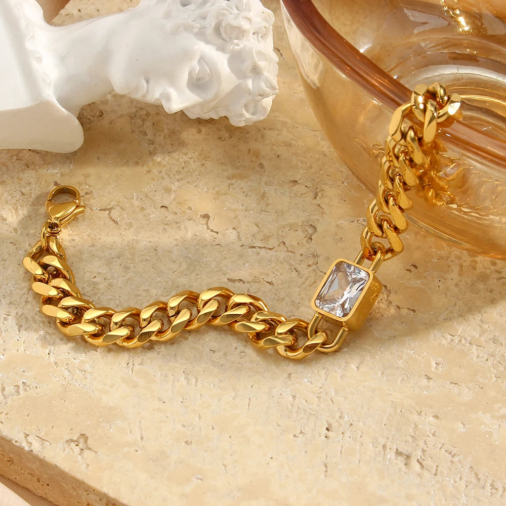 Pulseira Allef Banhado em Ouro 18K Pulseira Allef Banhado em Ouro 18K Azzura