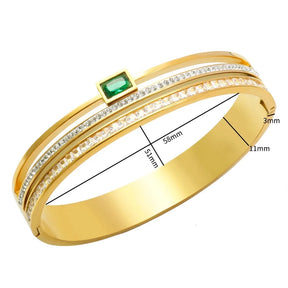 Bracelete Tríplice Coroa Banhado em Ouro 18K - Azzura