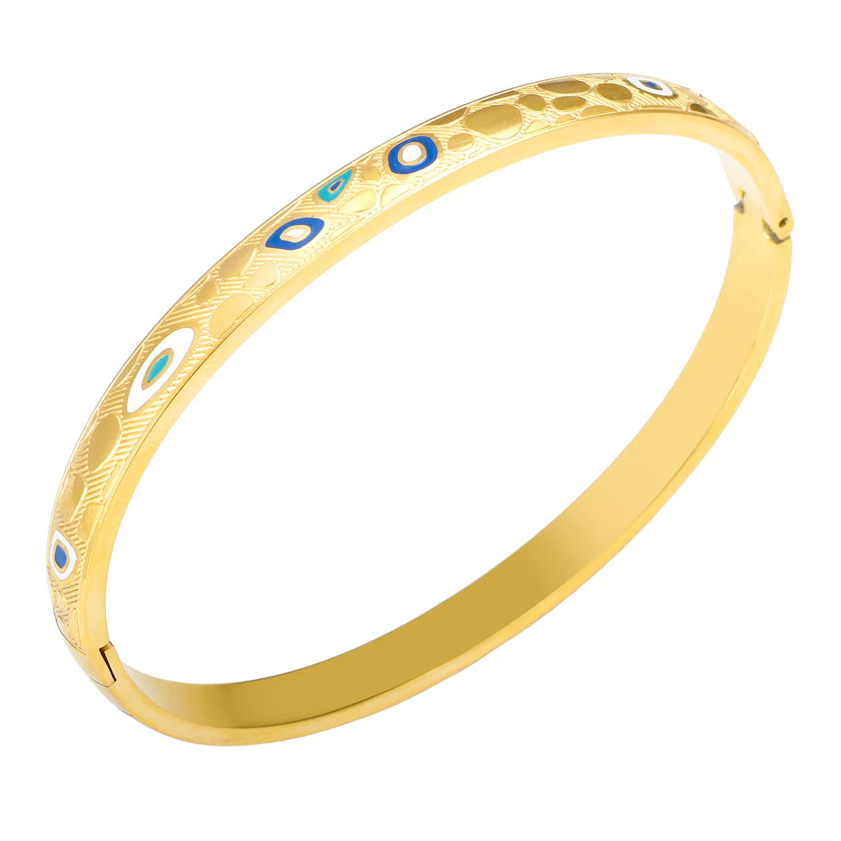 Bracelete Acrópole Banhado em Ouro 18K Bracelete Acrópole Banhado em Ouro 18K Azzura Ouro 17-18Cm 