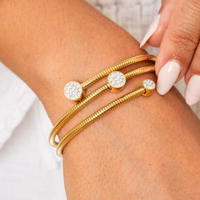 Bracelete 3 Marias Banhado em Ouro 18K - Azzura