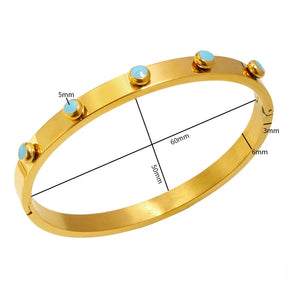 Bracelete Feminino Aqua Banhado em Ouro 18K - Azzura