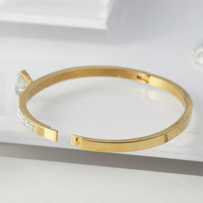 Bracelete Feminino Diamante Banhado em Ouro 18K - Azzura