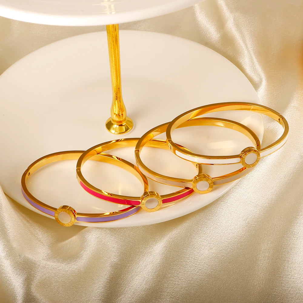 Bracelete Shell Fina Banhado em Ouro 18K - Azzura