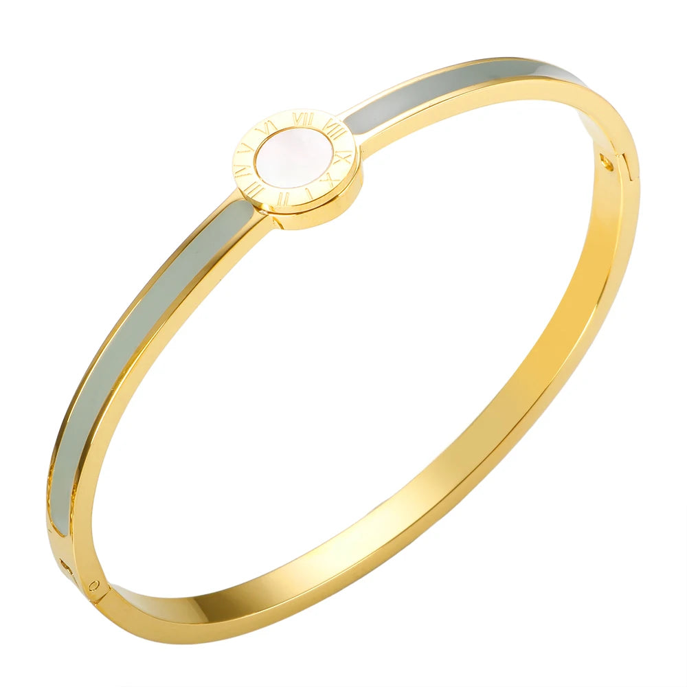 Bracelete Shell Fina Banhado em Ouro 18K - Azzura