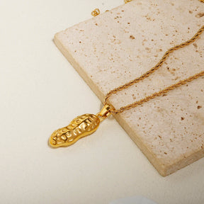 Colar Feminino Amendoim Banhado em Ouro 18K - Azzura