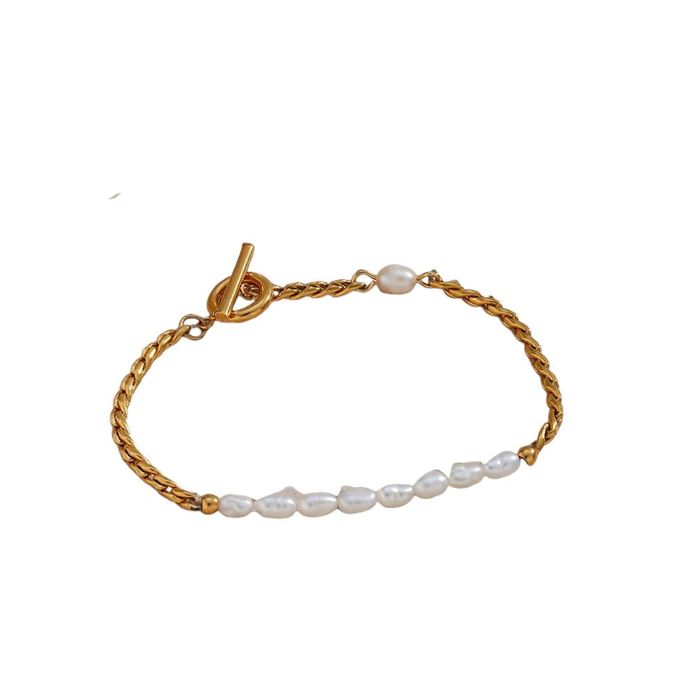 Pulseira Grisha Banhado em Ouro 18K Pulseira Grisha Banhado em Ouro 18K Azzura Ouro 17-18cm 5g